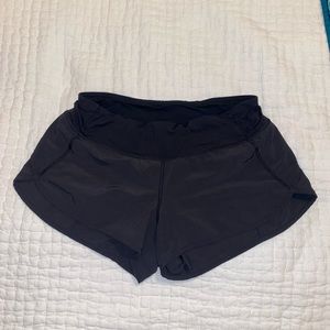 Lululemon Black Speed-Up Shorts (2.5 in). Size 6.